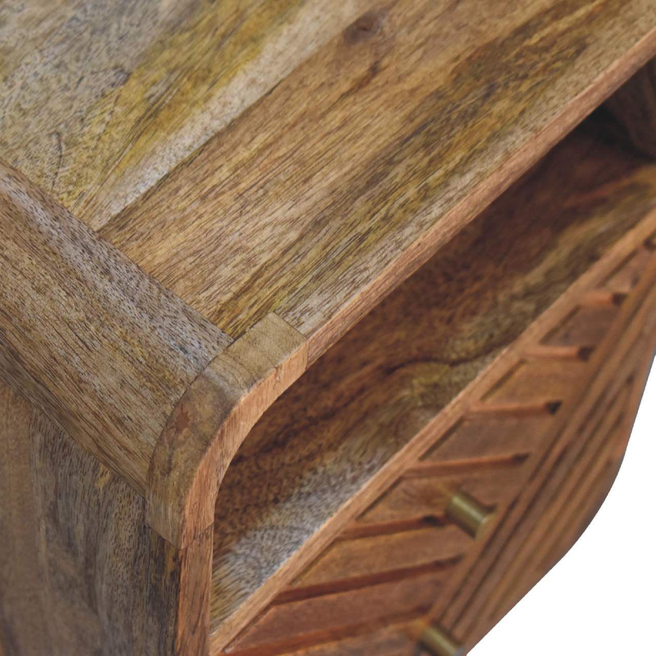 Mini Lille Curved Bedside - Artisan Furniture - Flyclothing LLC