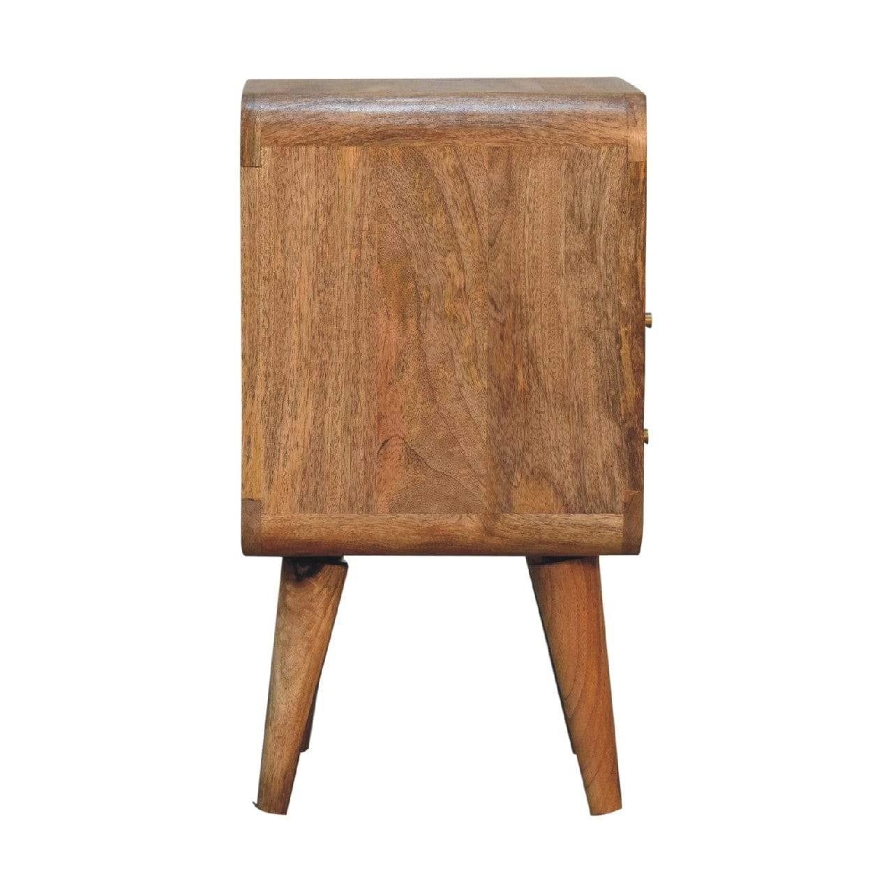 Mini Lille Curved Bedside - Artisan Furniture - Flyclothing LLC