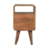 Mini Lille Curved Bedside - Artisan Furniture - Flyclothing LLC