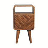 Mini Lille Curved Bedside - Artisan Furniture - Flyclothing LLC