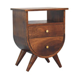 Split Chestnut Bedside - Artisan Furniture - Flyclothing LLC