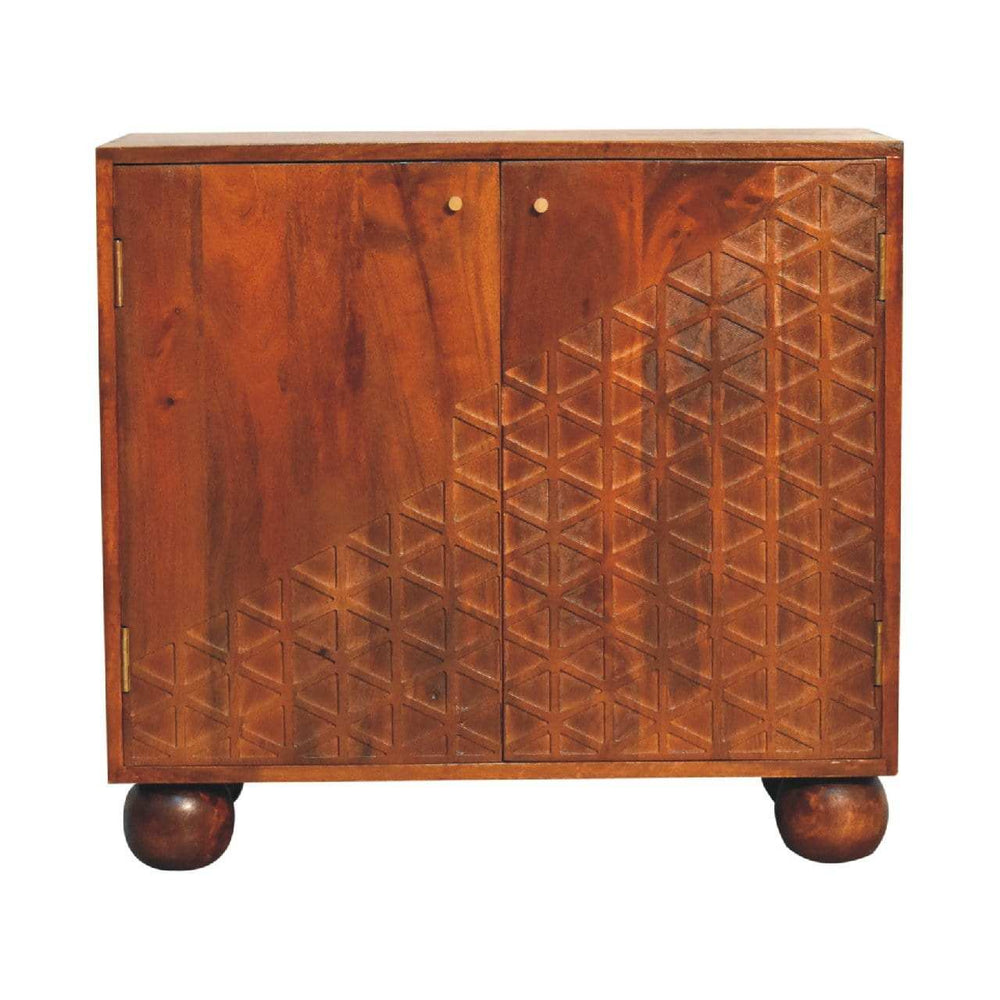 Chestnut Dice Cabinet - Artisan Furniture - Flyclothing LLC
