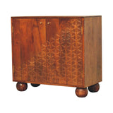 Chestnut Dice Cabinet - Artisan Furniture - Flyclothing LLC