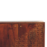 Chestnut Dice Cabinet - Artisan Furniture - Flyclothing LLC
