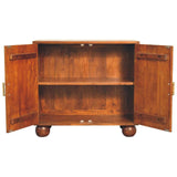 Chestnut Carved Ball Cabinet - Artisan Furniture - Flyclothing LLC
