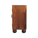 Chestnut Carved Ball Cabinet - Artisan Furniture - Flyclothing LLC