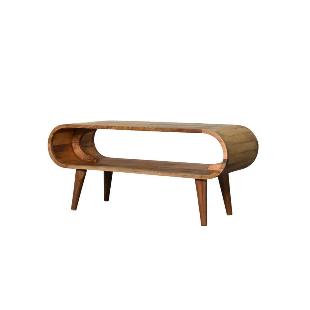 Amaya Nordic Style Oak-ish Coffee Table - Artisan Furniture - Flyclothing LLC