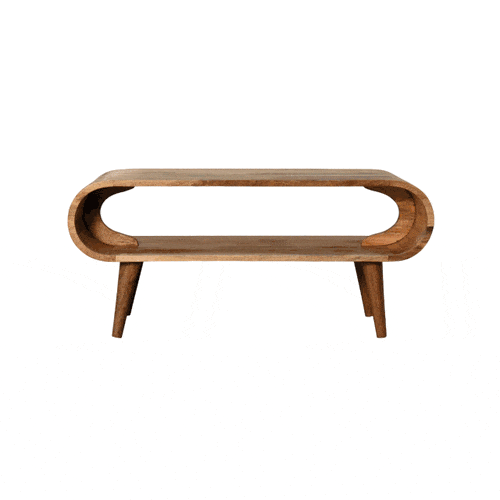 Amaya Nordic Style Oak-ish Coffee Table - Artisan Furniture - Flyclothing LLC