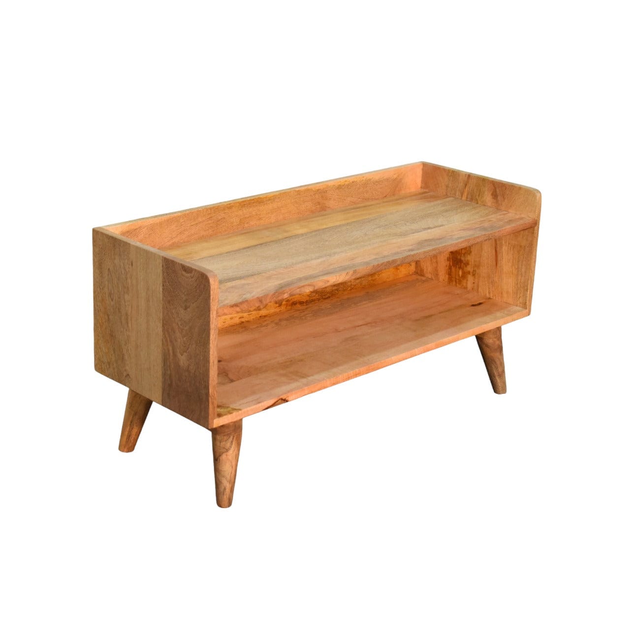 Oak-ish Nordic Storage Bench - Artisan Furniture