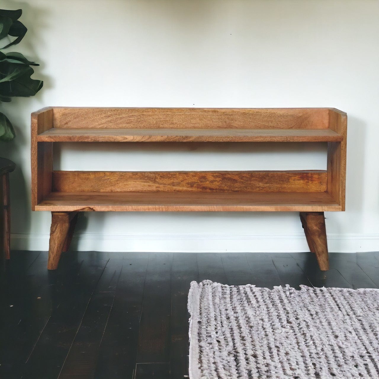 Oak-ish Nordic Storage Bench - Artisan Furniture