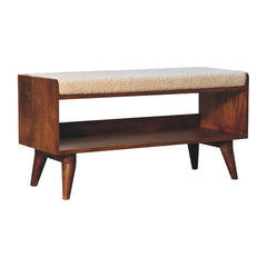 Boucle Nordic Storage Bench - Artisan Furniture