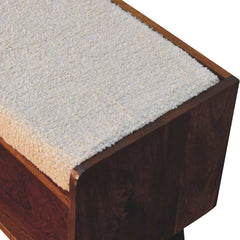 Boucle Nordic Storage Bench - Artisan Furniture