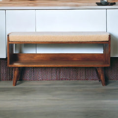 Boucle Nordic Storage Bench - Artisan Furniture