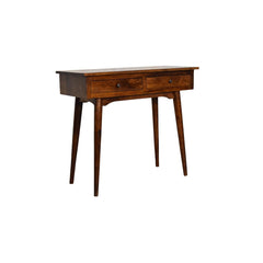 Chestnut Hallway 2 Drawer Console Table - Artisan Furniture