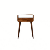 Artisan Chestnut Nordic Style One Drawer & One Open Slot Console Table - Artisan Furniture - Flyclothing LLC