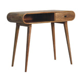 Curved Chestnut Writing Desk - Artisan Furniture - Flyclothing LLC