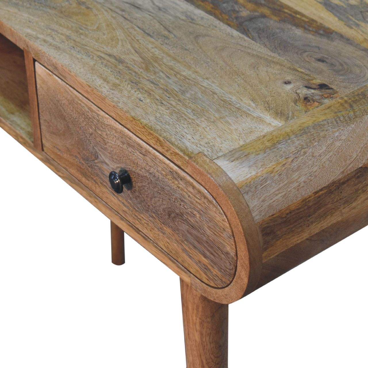 Curved Chestnut Writing Desk - Artisan Furniture - Flyclothing LLC