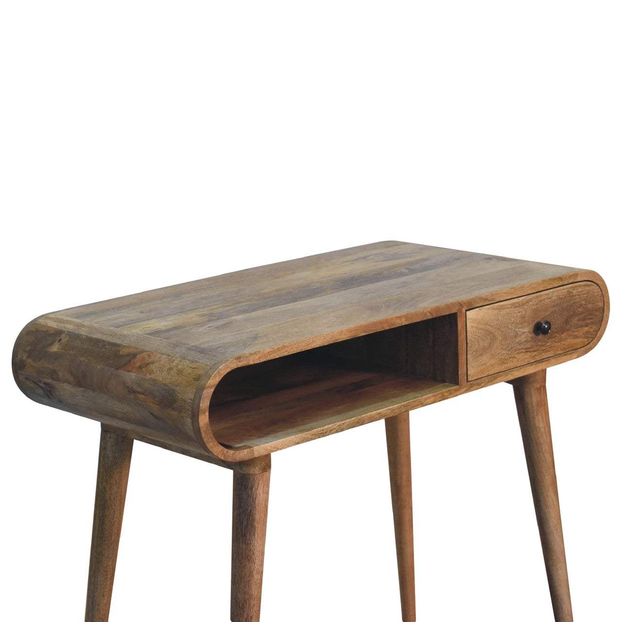 Curved Chestnut Writing Desk - Artisan Furniture - Flyclothing LLC