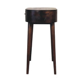 Light Walnut Curved Edge Console Table - Artisan Furniture