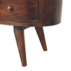 Light Walnut Wave Entertainment Unit - Artisan Furniture