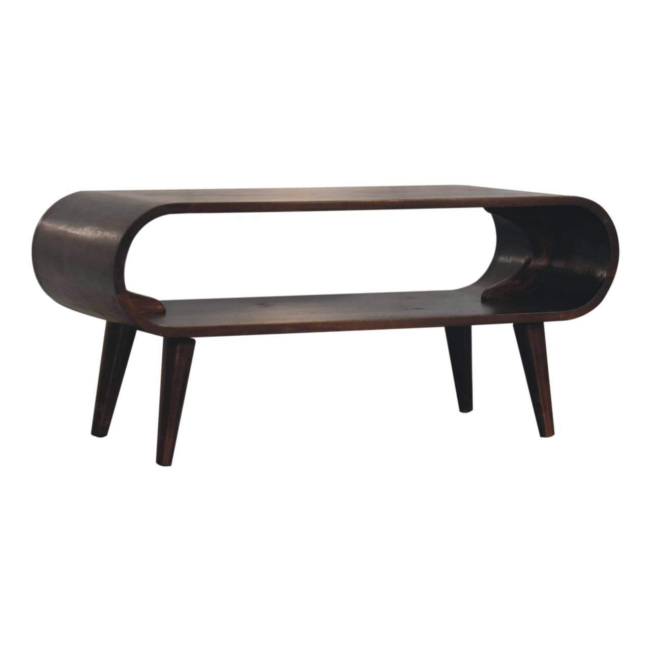 Amaya Light Walnut Coffee Table - Artisan Furniture - Flyclothing LLC