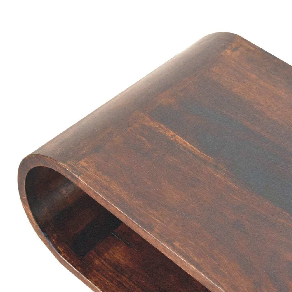 Amaya Light Walnut Coffee Table - Artisan Furniture - Flyclothing LLC