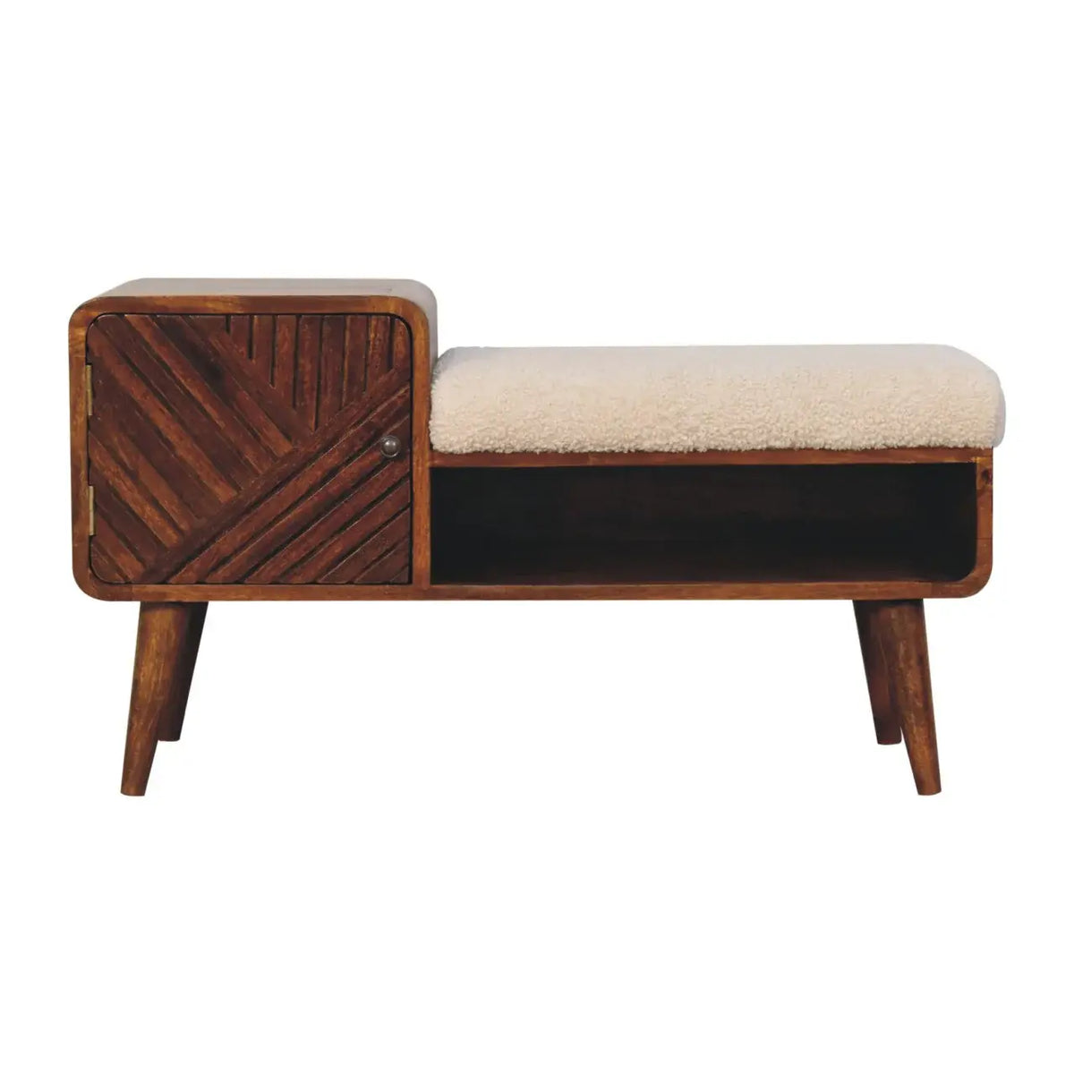 Artisan Furniture Boucle Carved Chestnut Telephone Table - Artisan Furniture - Flyclothing LLC