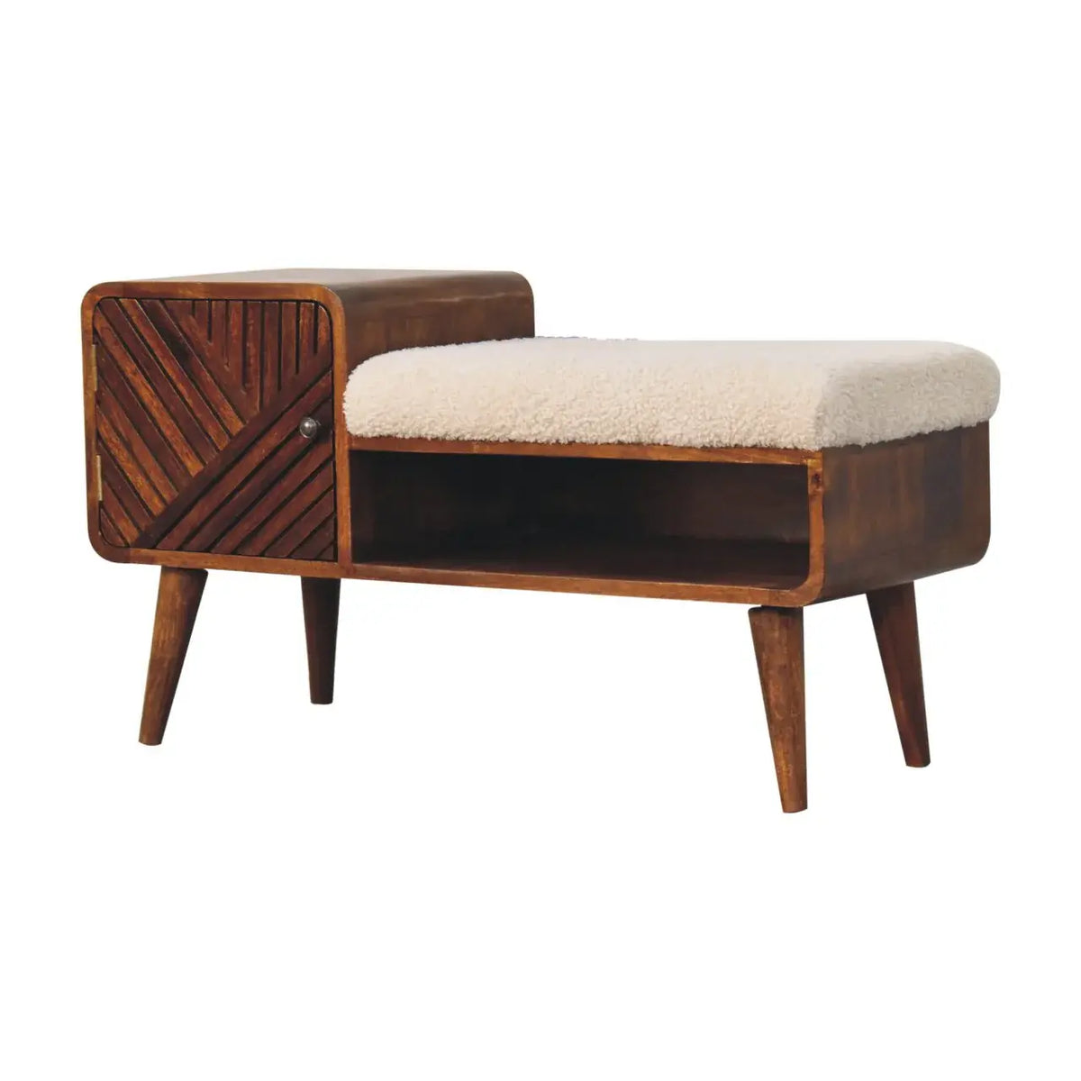 Artisan Furniture Boucle Carved Chestnut Telephone Table - Artisan Furniture - Flyclothing LLC