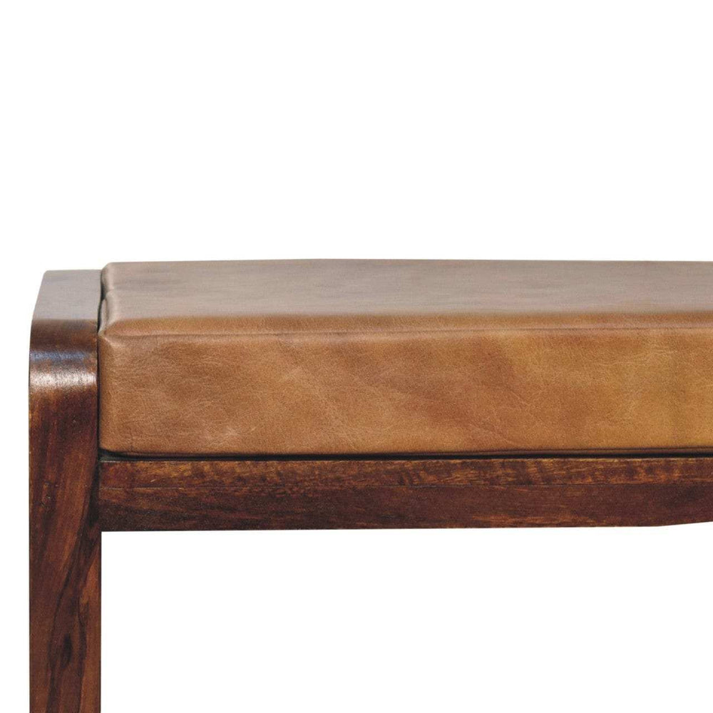 Small Buffalo Slatted Hallway Bench - Artisan Furniture - Flyclothing LLC