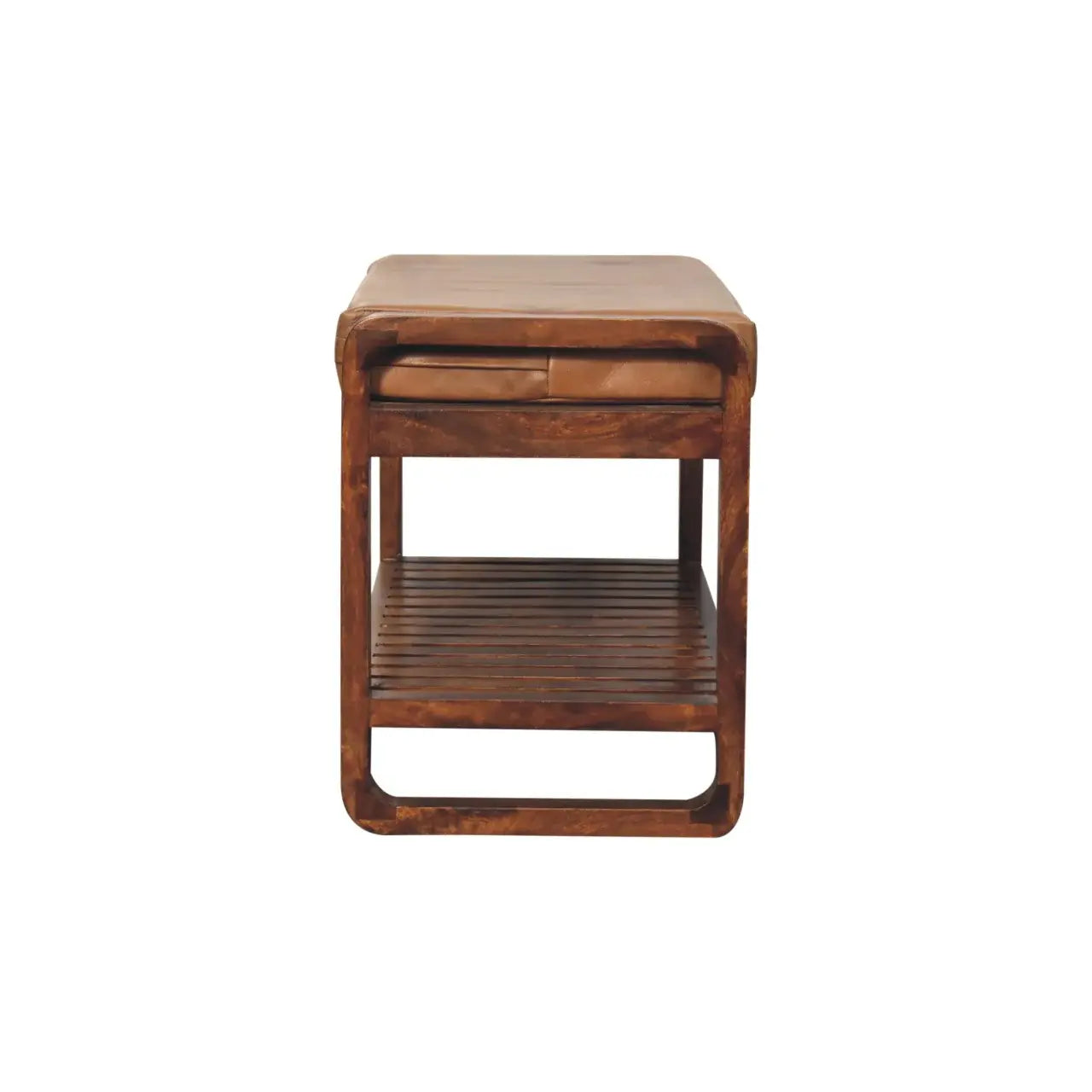 Small Buffalo Slatted Hallway Bench - Artisan Furniture - Flyclothing LLC