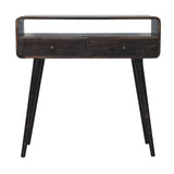 Curved Oak-ish Console Table - Artisan Furniture