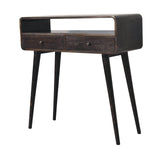 Curved Oak-ish Console Table - Artisan Furniture