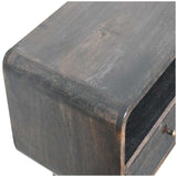 Curved Oak-ish Console Table - Artisan Furniture - Flyclothing LLC