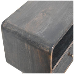 Curved Oak-ish Console Table - Artisan Furniture