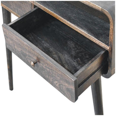 Curved Oak-ish Console Table - Artisan Furniture