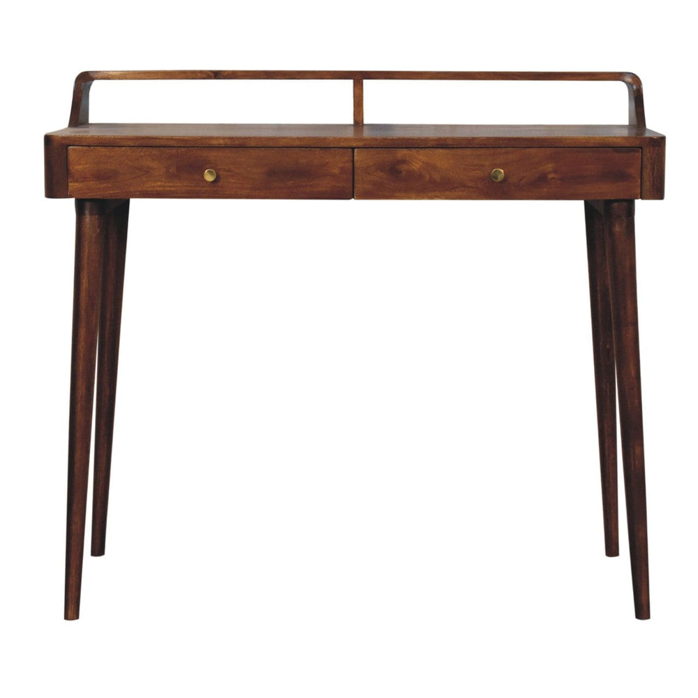 Elevated Chestnut Console Table - Artisan Furniture