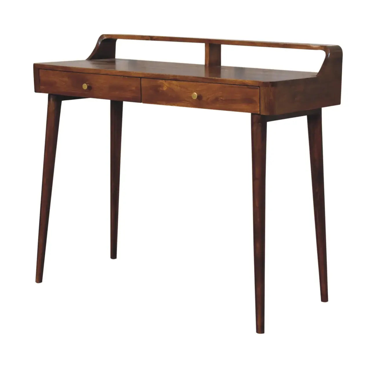 Elevated Chestnut Console Table - Artisan Furniture - Flyclothing LLC