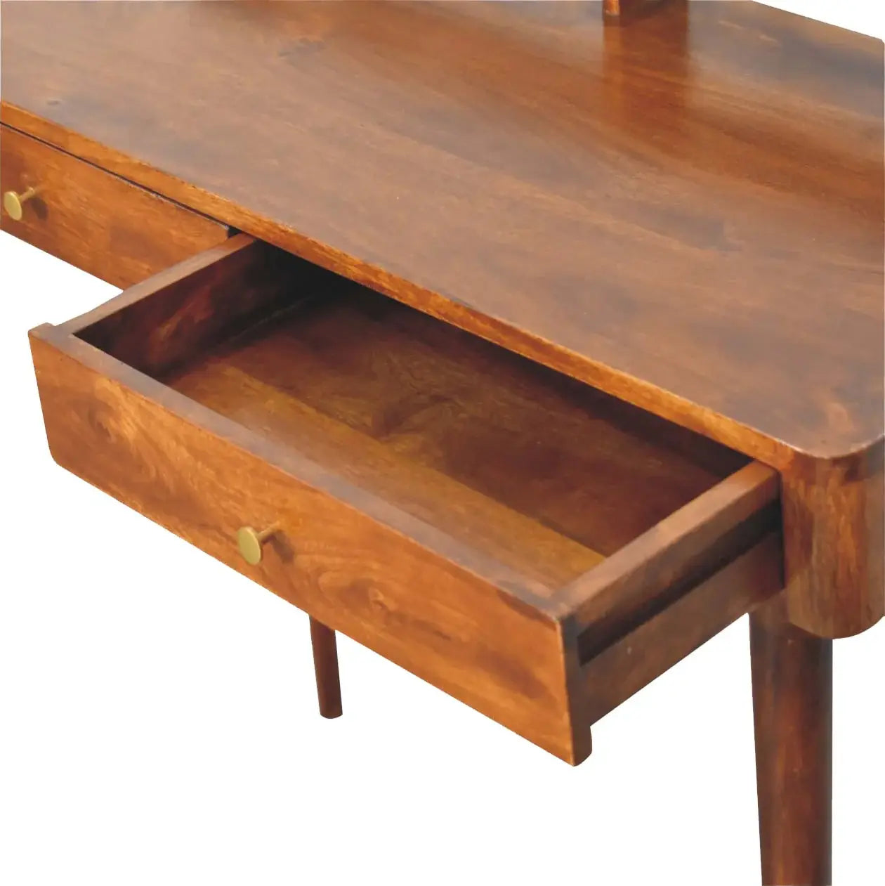 Elevated Chestnut Console Table - Artisan Furniture - Flyclothing LLC