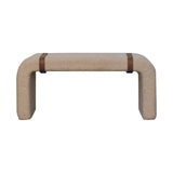 Boucle Leather Strap Bench - Artisan Furniture - Flyclothing LLC