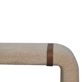 Boucle Leather Strap Bench - Artisan Furniture - Flyclothing LLC