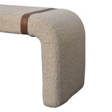 Boucle Leather Strap Bench - Artisan Furniture - Flyclothing LLC