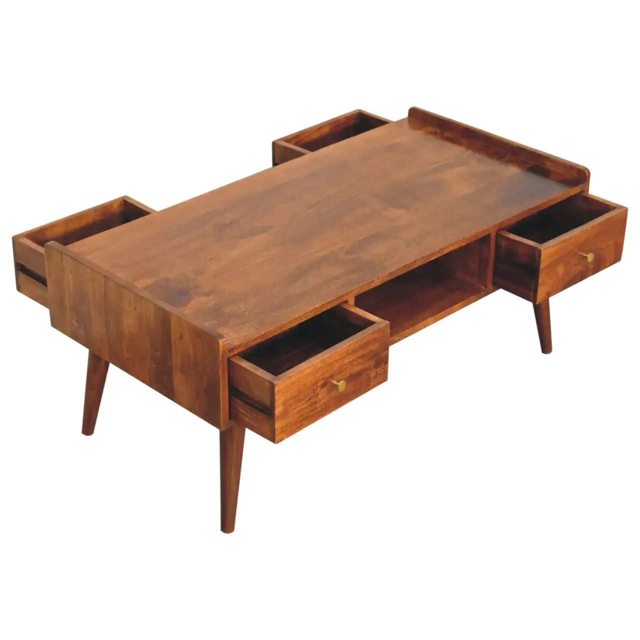 Elevated Chestnut Media Unit - Artisan Furniture - Flyclothing LLC