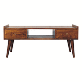 Elevated Chestnut Media Unit - Artisan Furniture - Flyclothing LLC