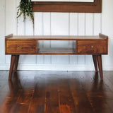 Elevated Chestnut Media Unit - Artisan Furniture - Flyclothing LLC