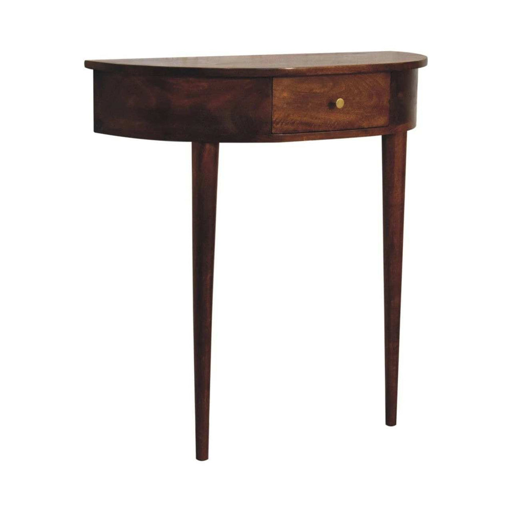 Backless Mounted Chestnut Console - Artisan Furniture - Flyclothing LLC