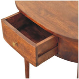 Backless Mounted Chestnut Console - Artisan Furniture - Flyclothing LLC