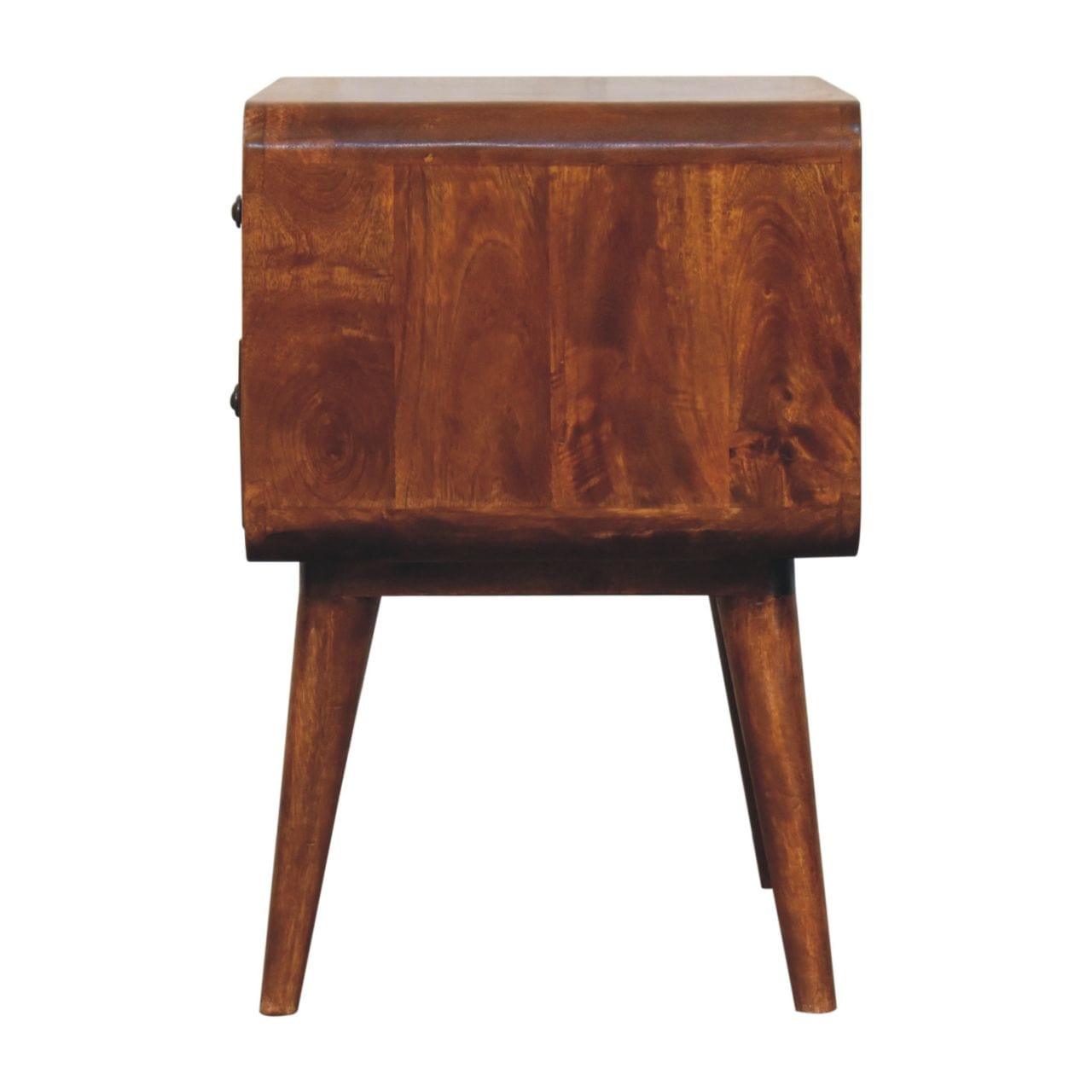Artisan Large Curved Chestnut Bedside - Artisan Furniture