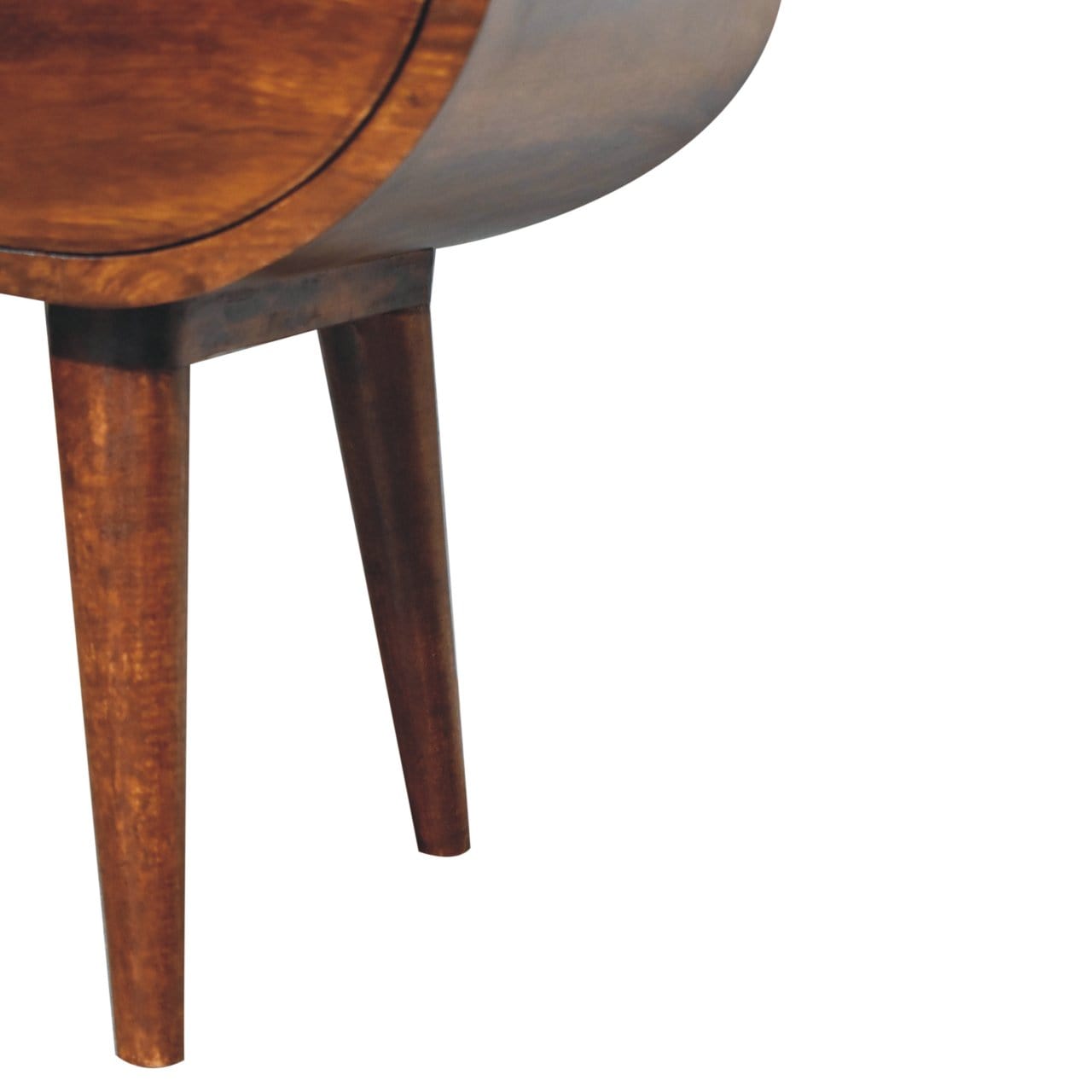 Artisan Large Chestnut Circular Open Bedside - Artisan Furniture