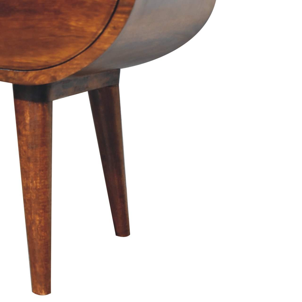Artisan Large Chestnut Circular Open Bedside - Artisan Furniture - Flyclothing LLC