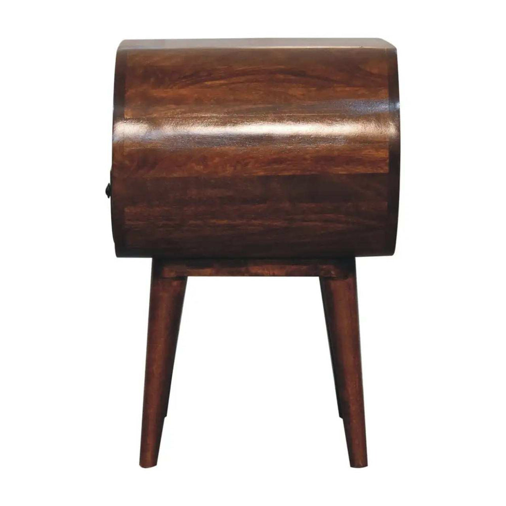 Artisan Large Chestnut Circular Open Bedside - Artisan Furniture - Flyclothing LLC